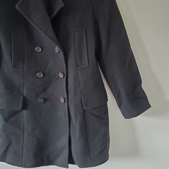 Club Monaco black pea coat size S - Picture 2 of 10